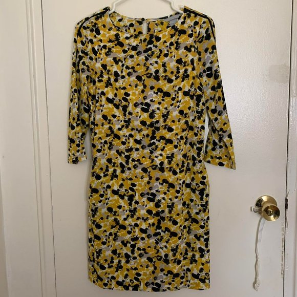 H&M 3/4 Sleeve Dot Shift Dress - Picture 1 of 3